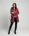 Lange Puffer Jas met Capuchon voor Dames