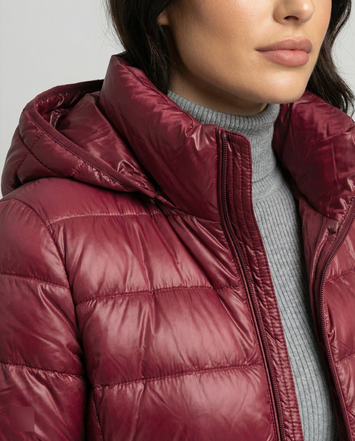 Lange Puffer Jas met Capuchon voor Dames - View 2