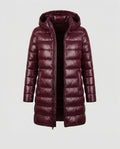 Lange Puffer Jas met Capuchon voor Dames - View 5
