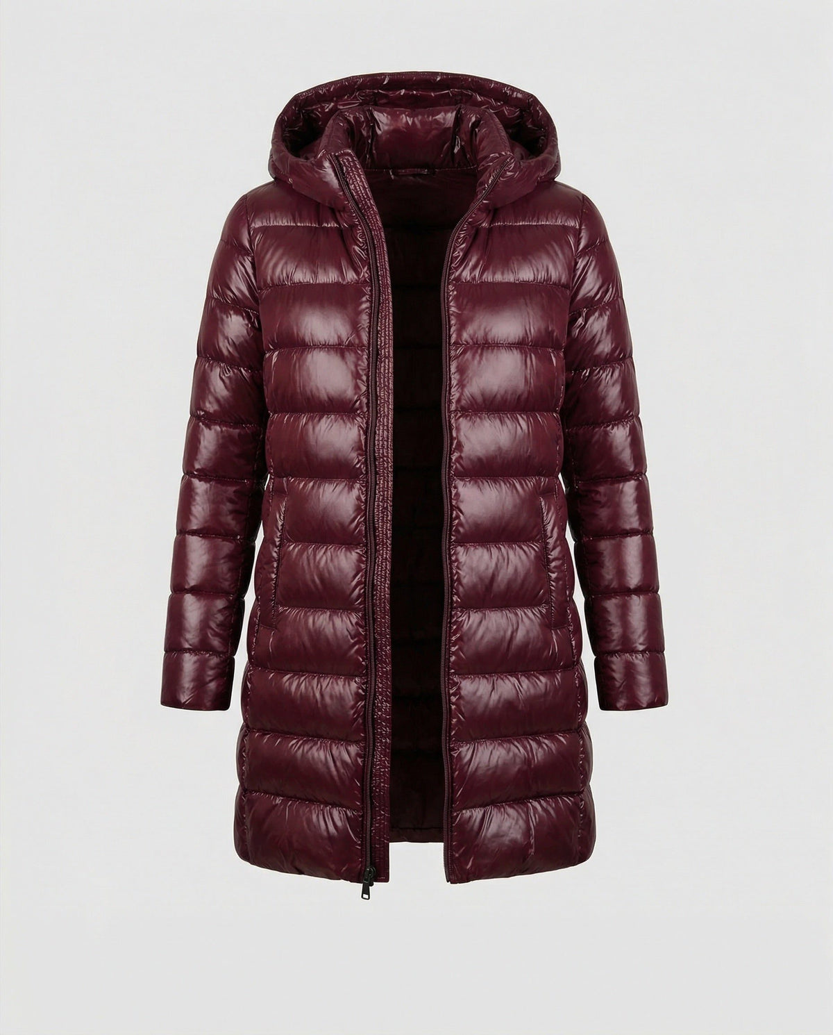 Lange Puffer Jas met Capuchon voor Dames - View 5