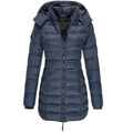 Lange Puffer Winterjas met Capuchon voor Dames