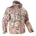 Lange Winterjas met Capuchon en Steekzakken voor Heren - Beige army print
