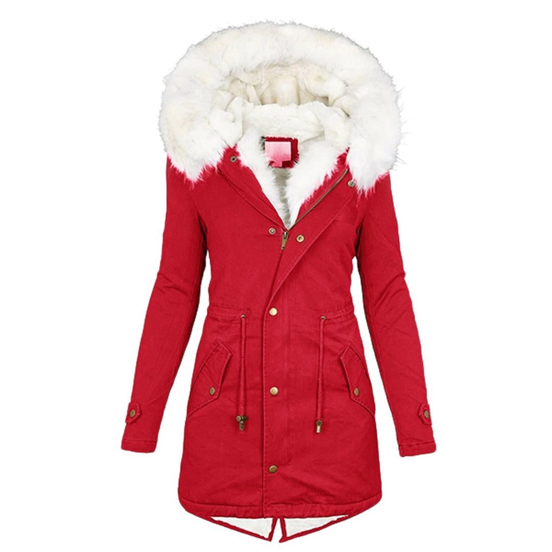 Lange Winterjas met Faux Fur Kraag voor Dames