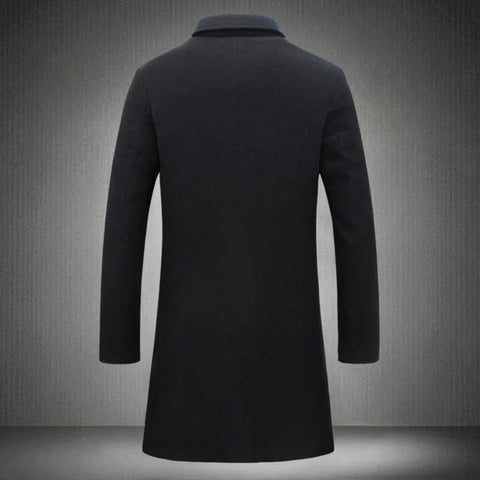 Lange Winterjas met Reverskraag voor Heren - View 2