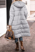 Lange Winterjas met Teddy Voering voor Dames - View 7