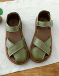 Lederen Sandalen met Gekruiste Bandjes voor Dames