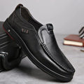 Lederen Slip-On Loafers voor Heren - Zwart