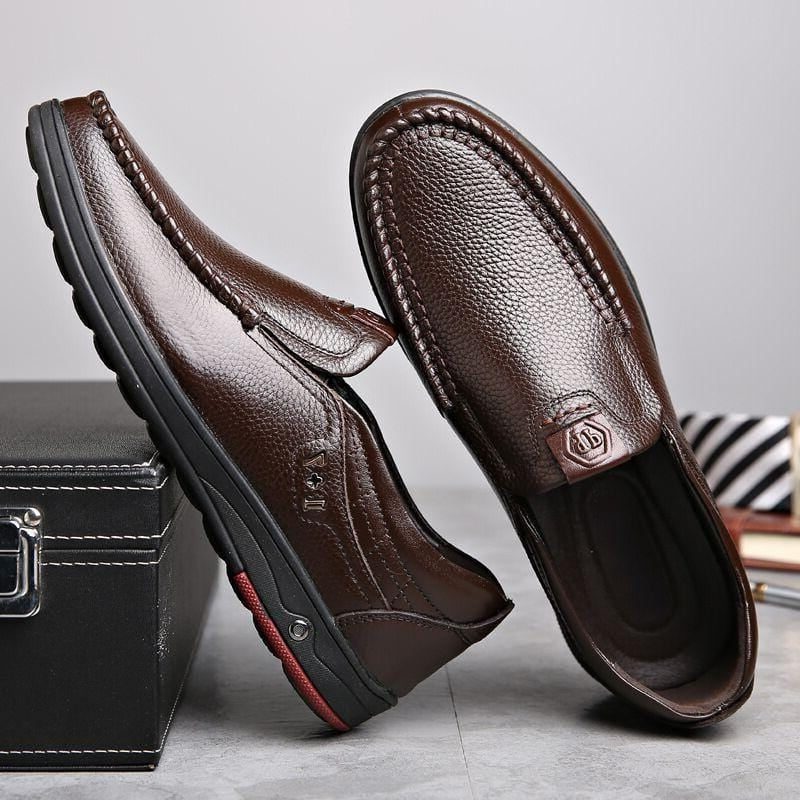 Lederen Slip-On Loafers voor Heren - View 2