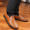 Lederen Slip-On Loafers voor Heren - View 9