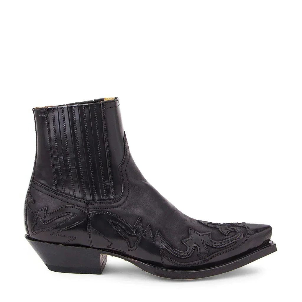 Leren Cowboylaarzen met Puntige Neus voor Heren