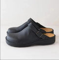 Leren Instapslippers met Gesp voor Heren - Zwart