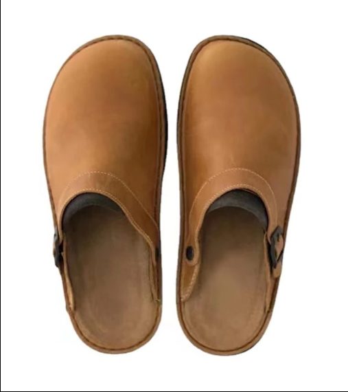 Leren Instapslippers met Gesp voor Heren - View 5