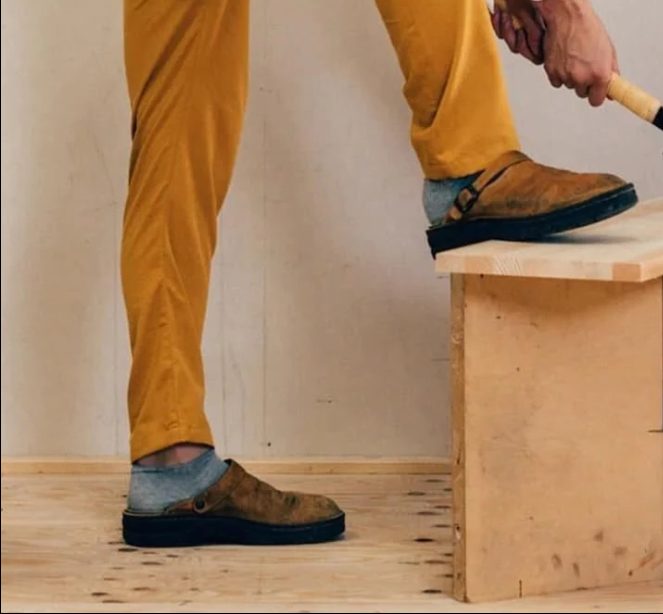 Leren Instapslippers met Gesp voor Heren - View 8