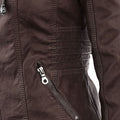 Leren Jas met Capuchon en Ritssluiting voor Dames - View 15