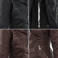 Leren Jas met Capuchon en Ritssluiting voor Dames - View 17