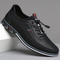Leren Sneakers met Elastische Veters voor Heren