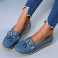 Leren Loafers met Kwastdetail voor Dames