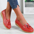 Leren Loafers met Kwastdetail voor Dames - Ed