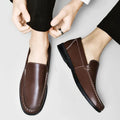 Leren Loafers met Opstaande Kraag voor Heren - View 14
