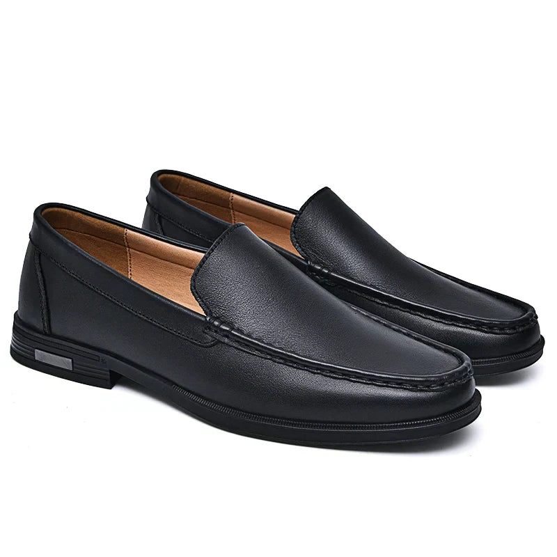 Leren Loafers met Opstaande Kraag voor Heren - View 6
