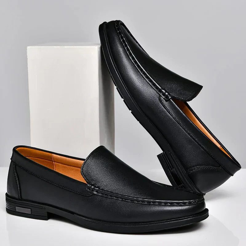 Leren Loafers met Opstaande Kraag voor Heren - View 9