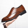 Leren Puntige Neus Veterschoenen voor Heren - View 5