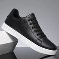 Leren Sneakers met Veters voor Heren - Zwart