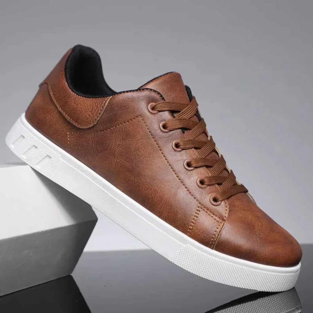 Leren Sneakers met Veters voor Heren