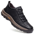 Leren Wandelschoenen met Blokzool voor Heren