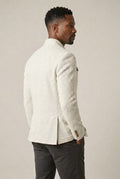 Linnen Blazer met Opstaande Kraag voor Heren - View 4