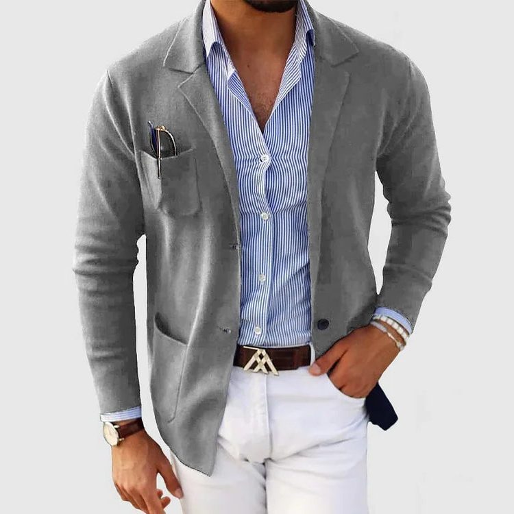 Linnen Blazer met Reverskraag voor Heren