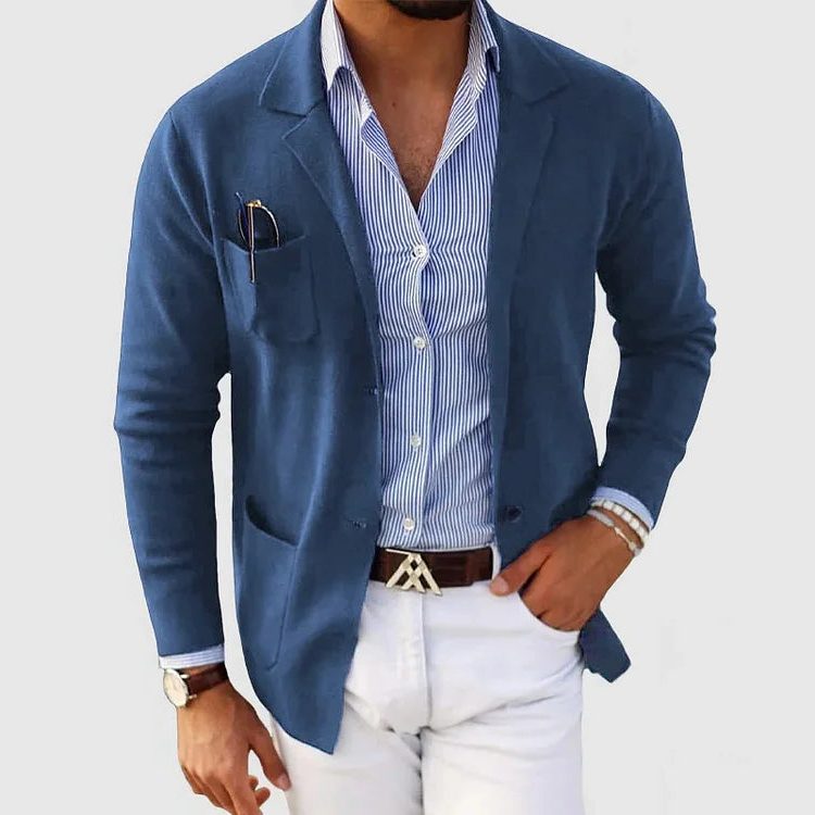 Linnen Blazer met Reverskraag voor Heren