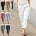 Linnen Cropped Broek voor Dames