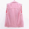 Mouwloze Denim Gilet voor Dames - View 2