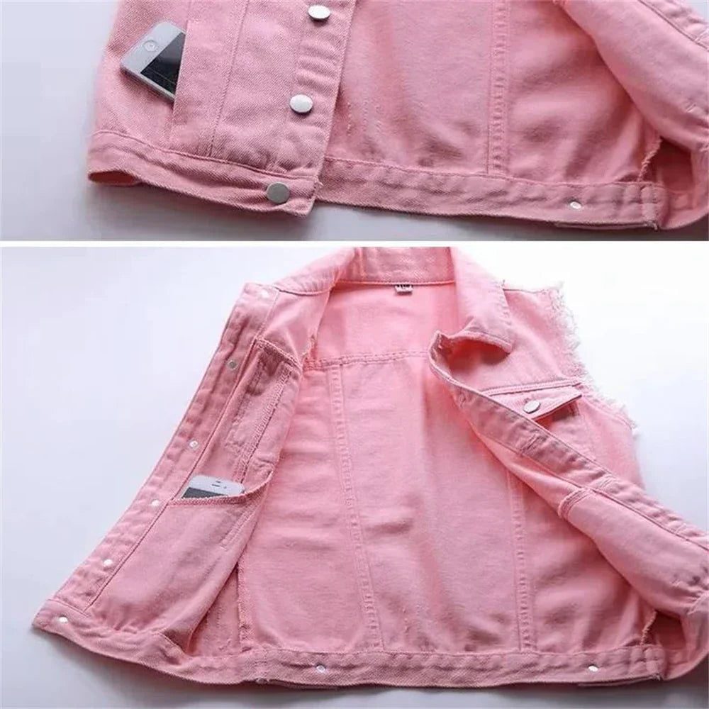Mouwloze Denim Gilet voor Dames - View 4