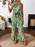 Mouwloze Jumpsuit met Mandalaprint voor Dames