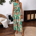 Mouwloze Jumpsuit met Mandalaprint voor Dames