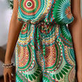 Mouwloze Jumpsuit met Mandalaprint voor Dames