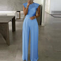 Mouwloze Jumpsuit met Kantdetail voor Dames