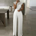 Mouwloze Jumpsuit met Kantdetail voor Dames
