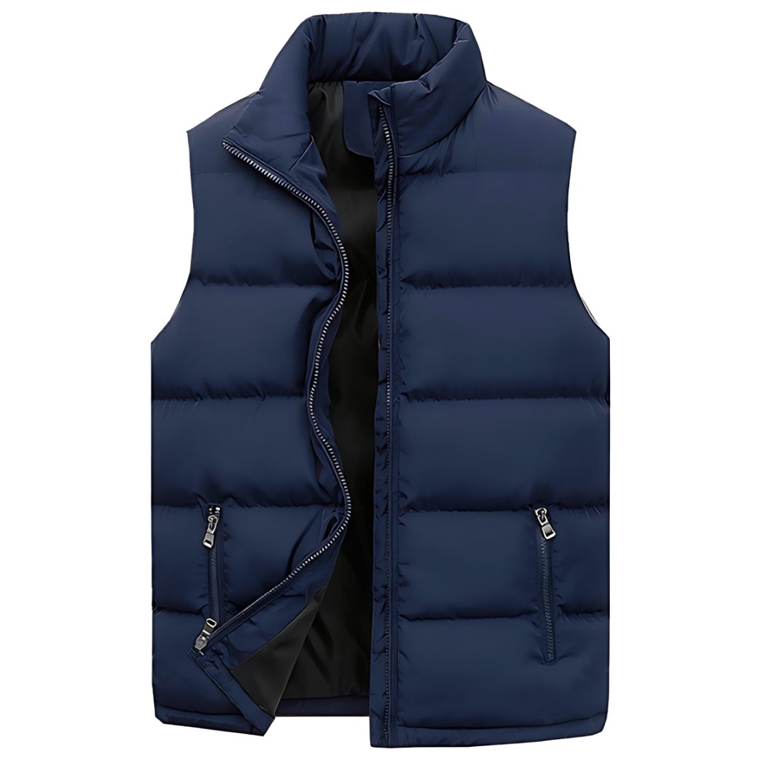 Mouwloze Puffer Bodywarmer voor Heren - Blauw