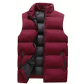Mouwloze Puffer Bodywarmer voor Heren - Rood