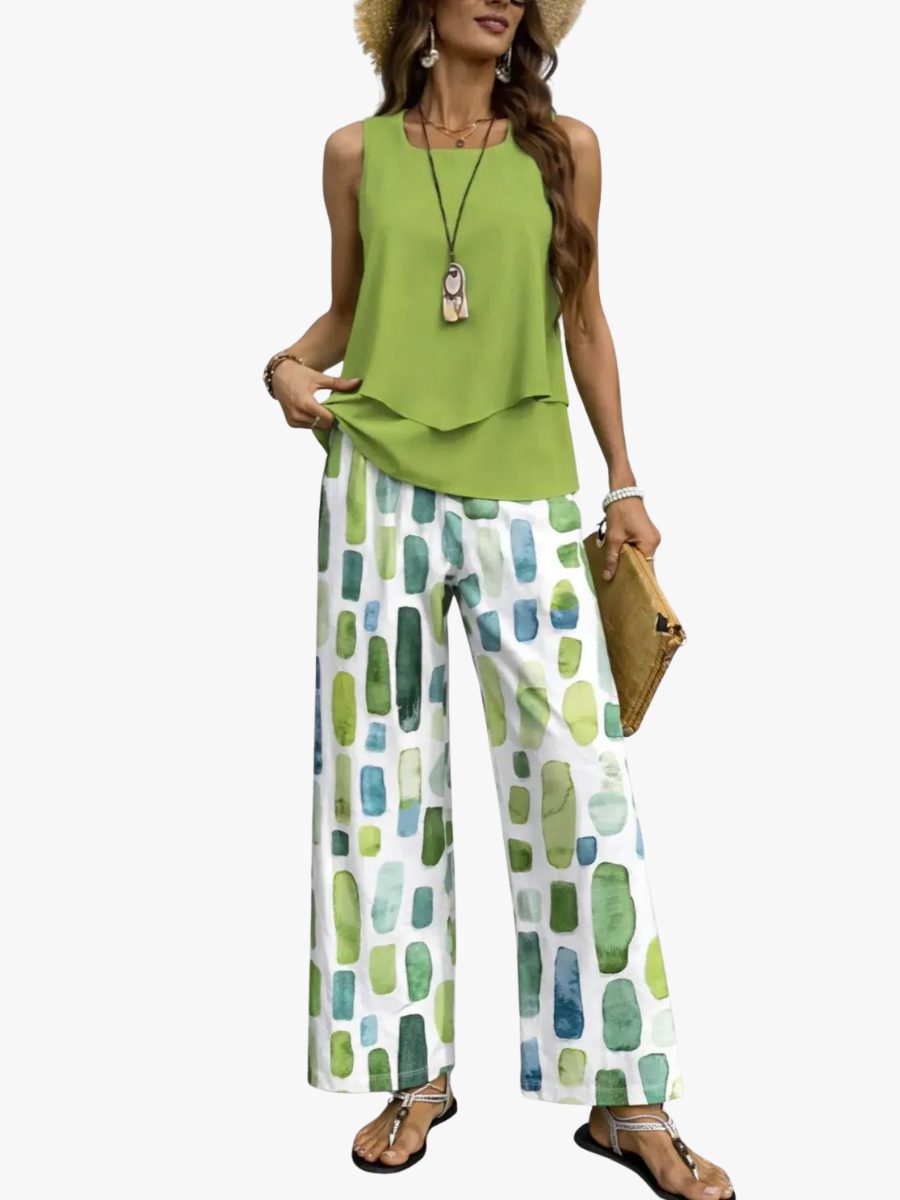Mouwloze Zomerset met Wijde Broek voor Dames