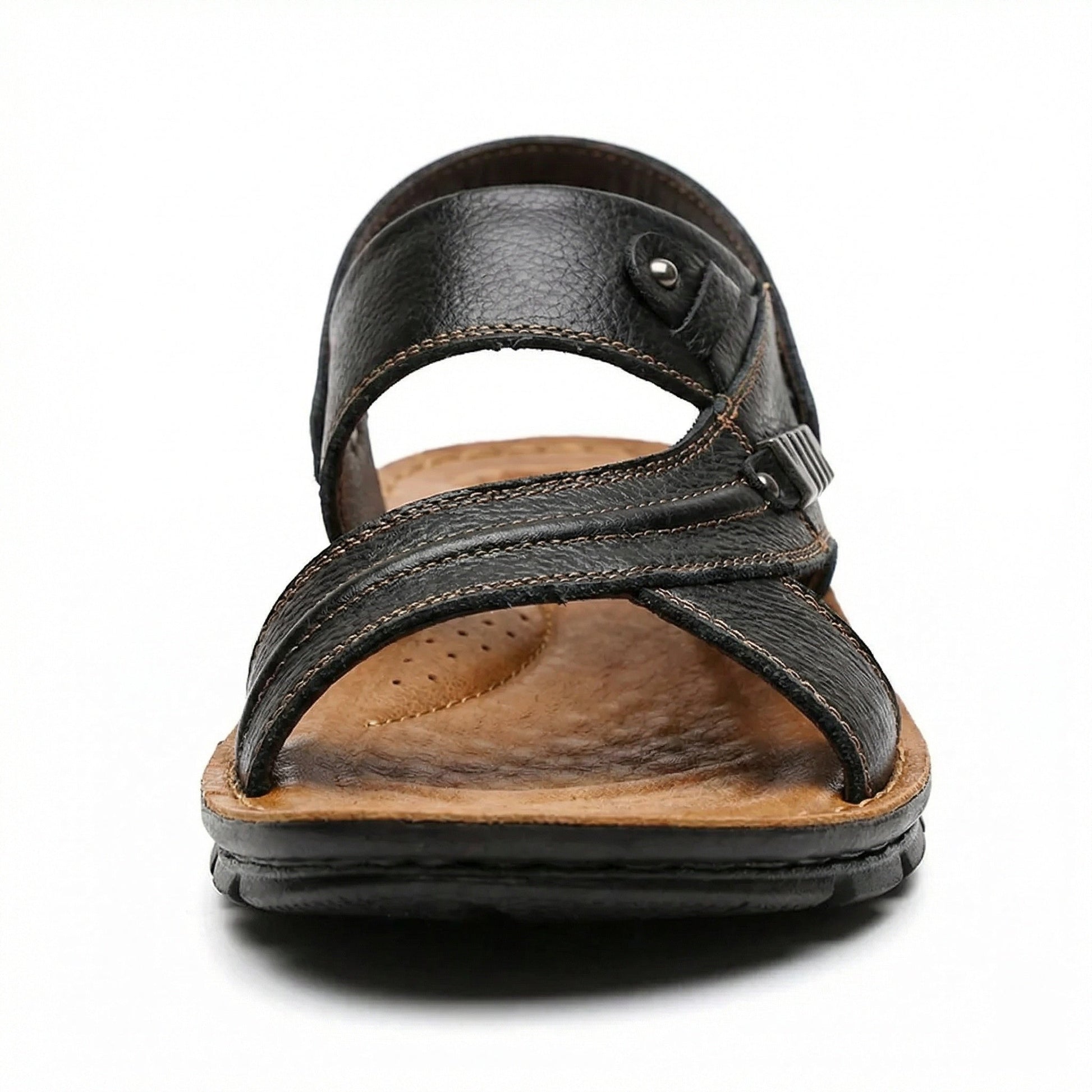 Giulio | Open Teen Sandalen met Verstelbare Gespen voor Heren