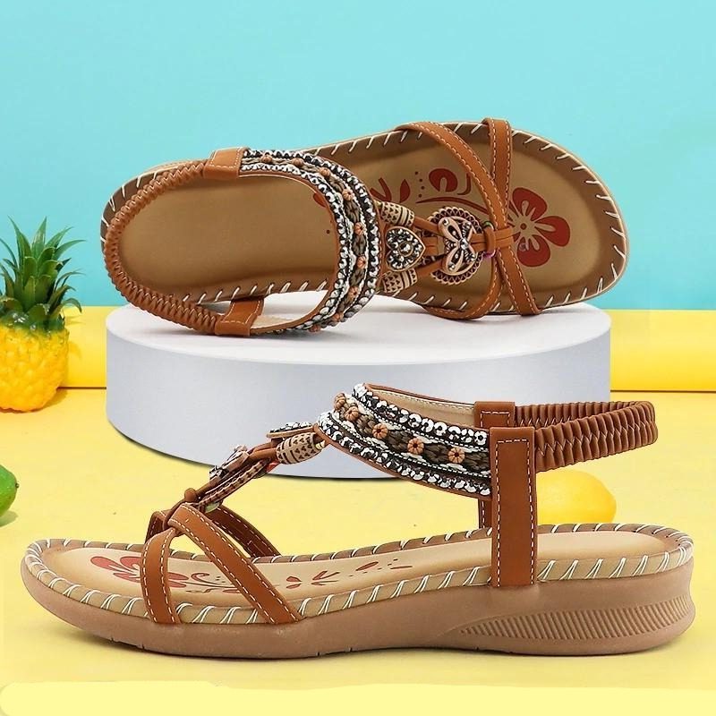 Open Teen Sandalen met Verstelbare Riemen voor Dames