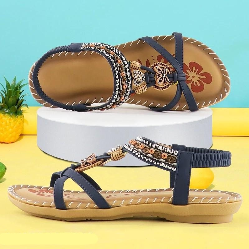 Open Teen Sandalen met Verstelbare Riemen voor Dames - Blauw