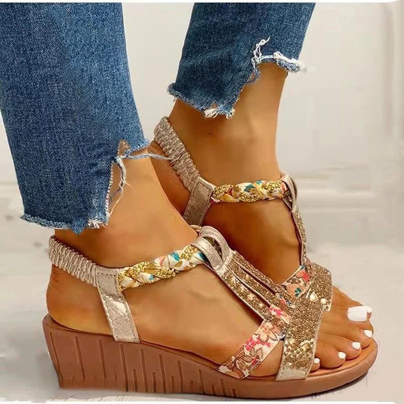 Openteen Sandalen met Verstelbare Gespen voor Dames