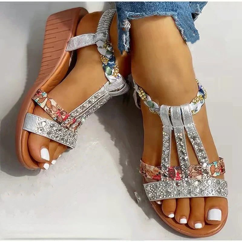 Openteen Sandalen met Verstelbare Gespen voor Dames - View 4