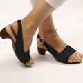 Orthopedische Open Teen Sandalen met Blokhak voor Dames