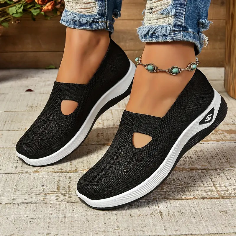 Open Teen Slip-On Loafers met Plateauzool voor Dames